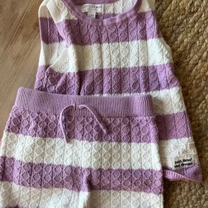 Gryason Kids Purple and White Matching Set